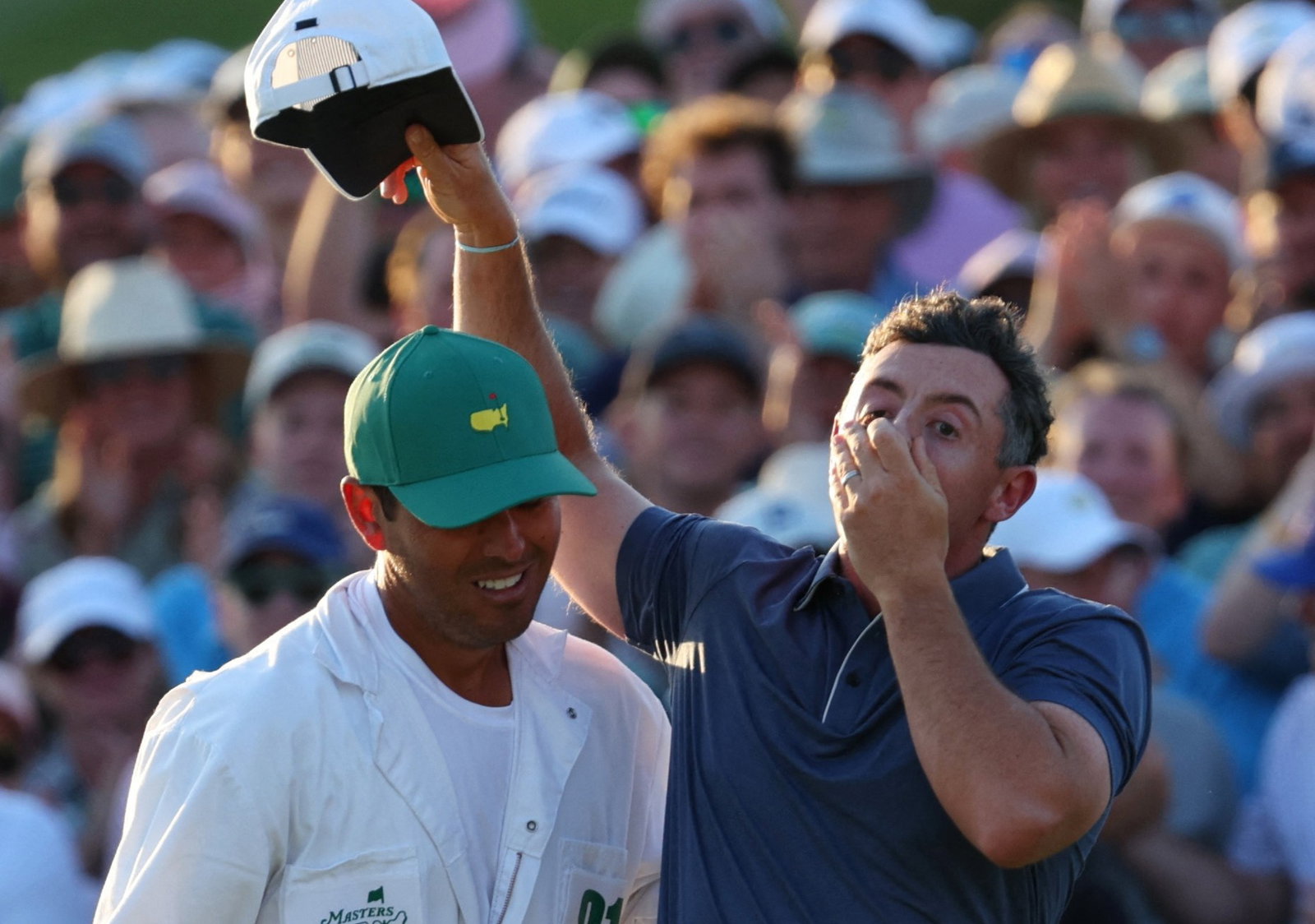 Rory McIlroy and has caddie Harry Diamond